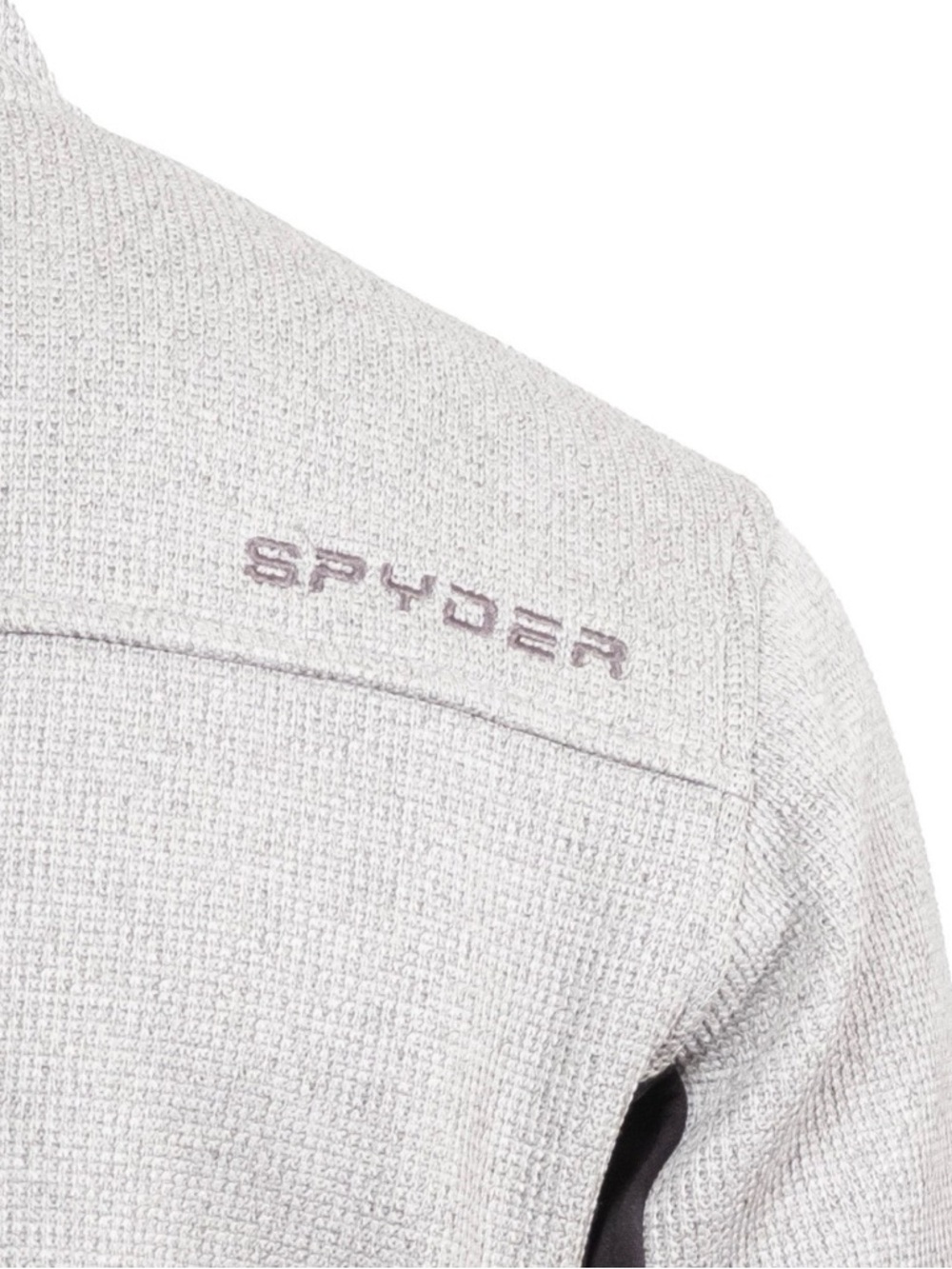 NWT Men’s Spyder Zip Up Jacket Gray and Black Size L - Picture 4 of 10